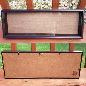 Rectangle Shadow Box (Horizontal Hanging) - 4 Pieces - Darker Brown WITH WEAR